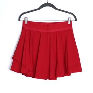 LULULEMON Court Rival High Rise Skirt Dark Red Tennis Active Skort Women's 8
